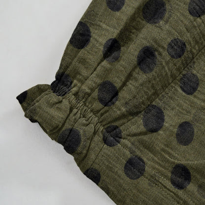 Pantaloni harem in cotone a pois - image 46