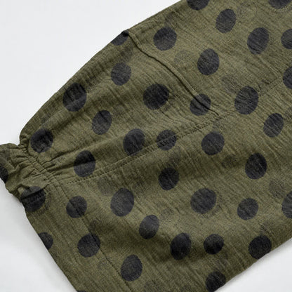 Pantaloni harem in cotone a pois - image 47