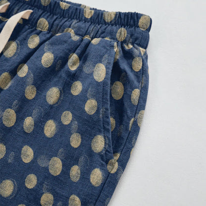 Pantaloni harem in cotone a pois - image 51