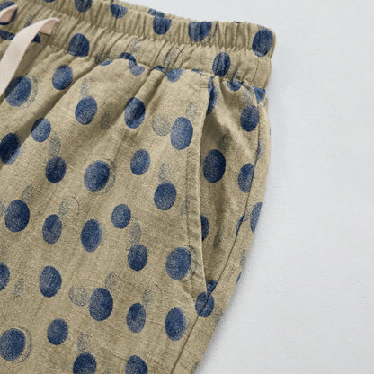 Pantaloni harem in cotone a pois - image 57