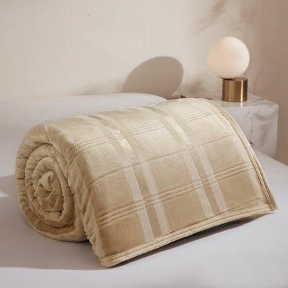 Morbida coperta in pile a righe e quadri - image 18