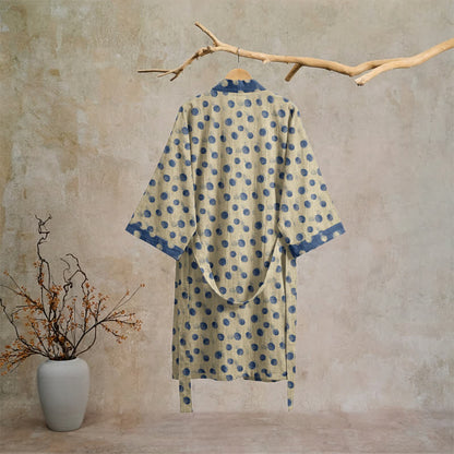 Kimono vintage in cotone a pois - image 16