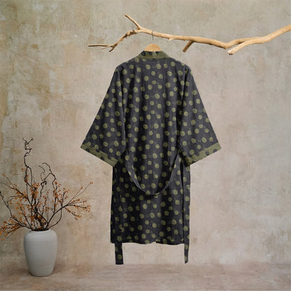Kimono vintage in cotone a pois - image 21