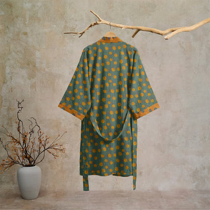 Kimono vintage in cotone a pois - image 31