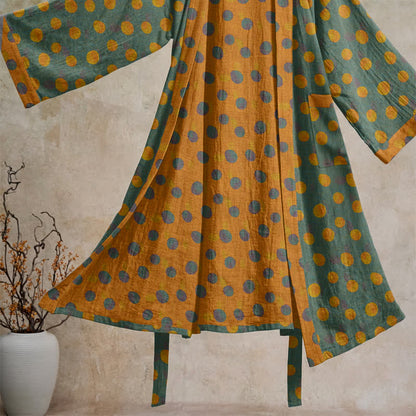 Kimono vintage in cotone a pois - image 33