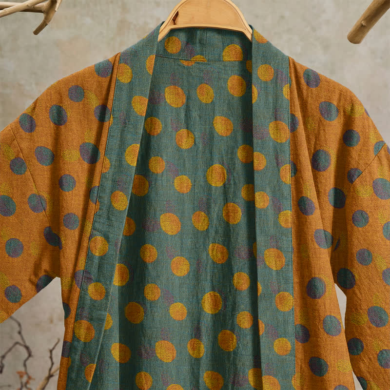 Kimono vintage in cotone a pois - image 37
