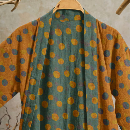 Kimono vintage in cotone a pois - image 37