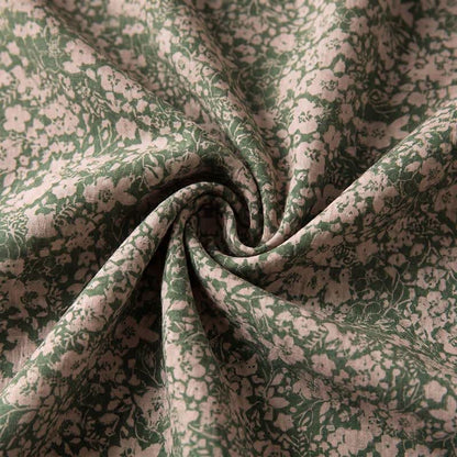 Camicia da casa vintage con incrocio a fantasia floreale - image 2