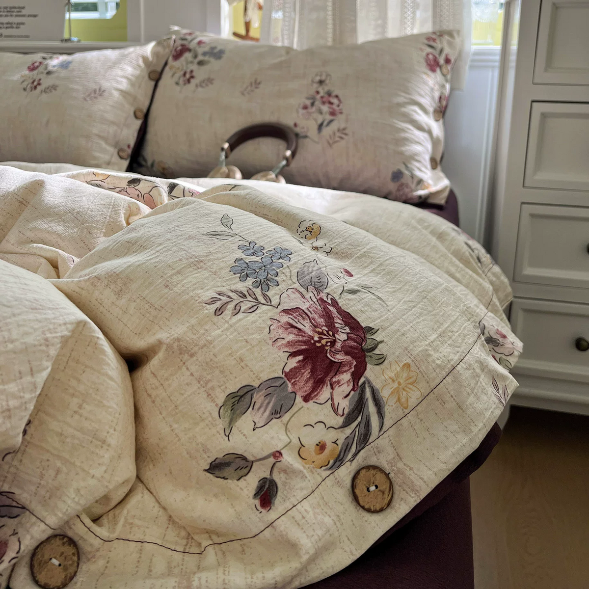 Set di biancheria da letto in cotone e lino Botanical Dream - image 4