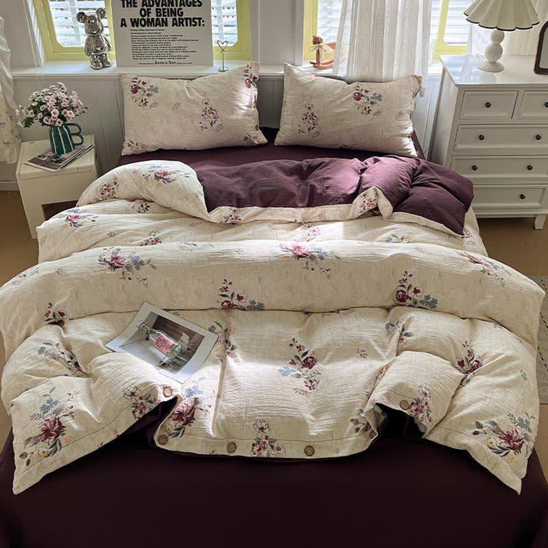 Set di biancheria da letto in cotone e lino Botanical Dream - image 1