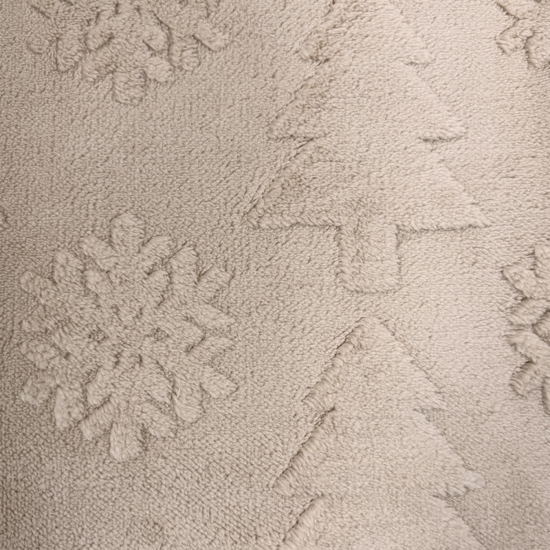 Fodera per cuscino con motivo a rilievo di albero di Natale e fiocchi di neve. - image 9