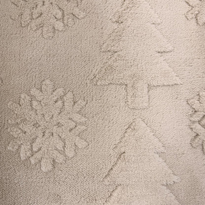 Fodera per cuscino con motivo a rilievo di albero di Natale e fiocchi di neve. - image 9