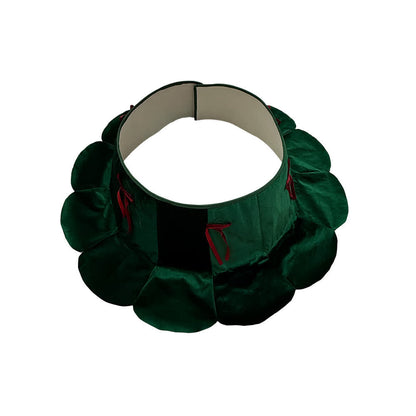 Colletto in velluto a forma di albero di Natale con gonna di petali - image 3