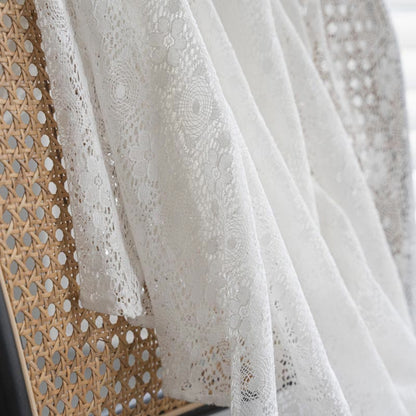 Tenda decorativa traforata con motivo floreale in jacquard Ownkoti