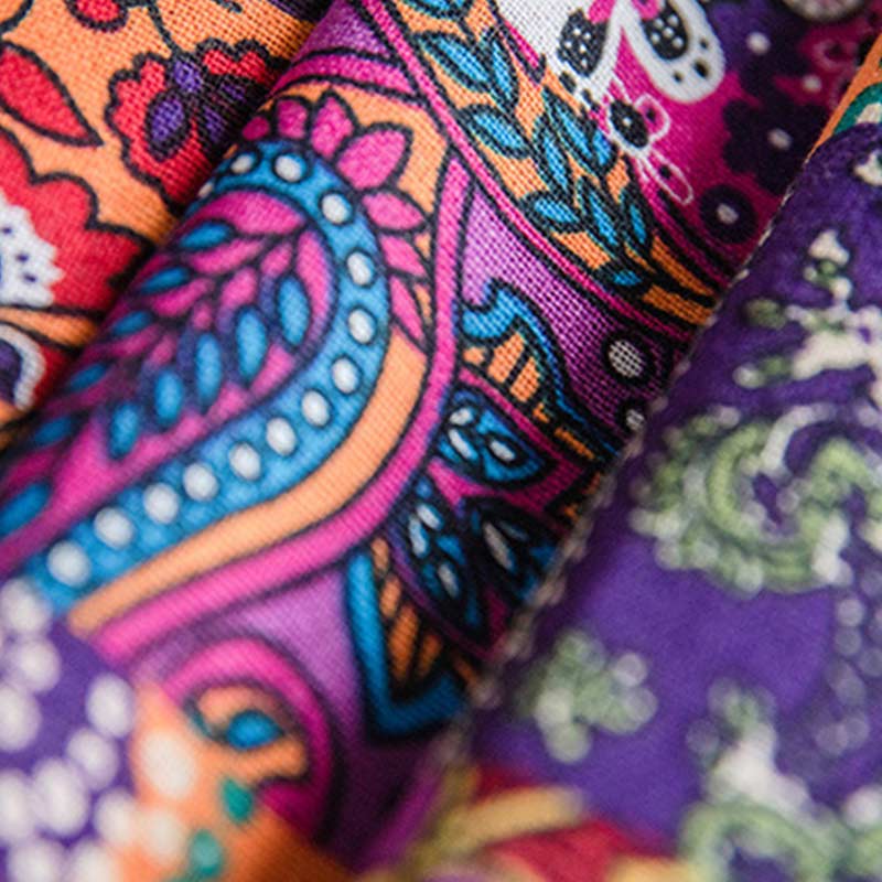 Tende da finestra in cotone e lino Boho colorate Ownkoti