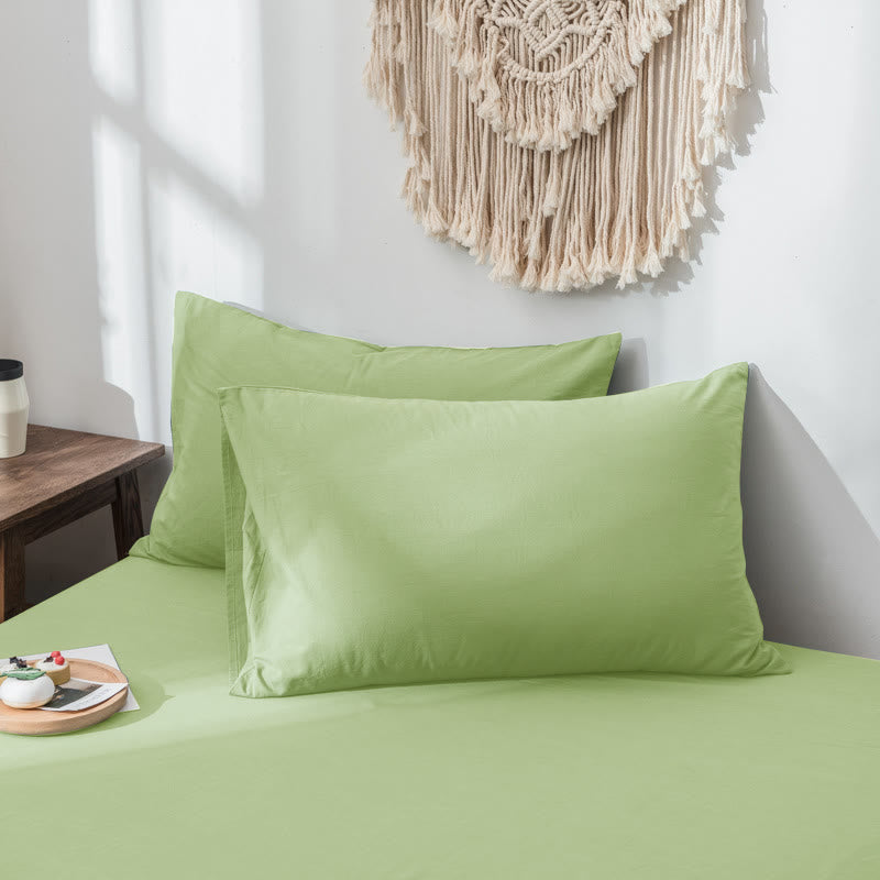Federa semplice in morbido cotone Ownkoti (2 pezzi) - Verde - 48 cm x 74 cm - image 5