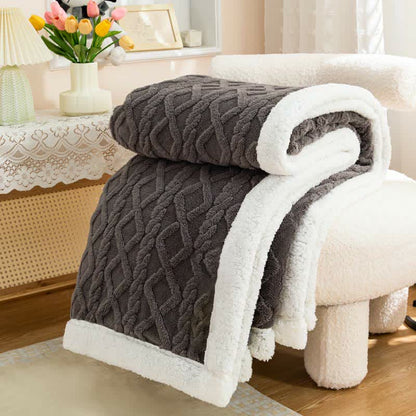 Morbida e accogliente coperta reversibile - Grigio scuro - 200cm x 230cm - image 6