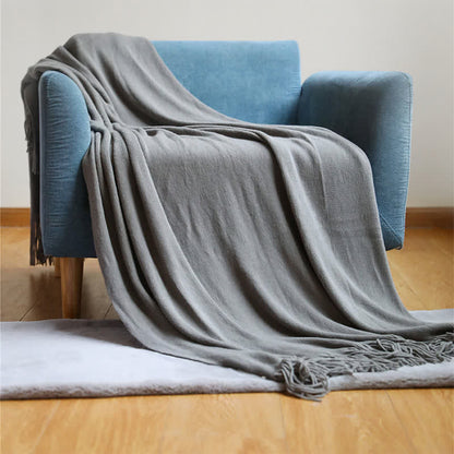 Coperta semplice con nappe in tinta unita