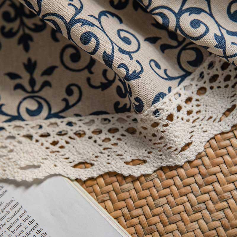 Tenda semi-oscurante con motivo Boho Blue di Ownkoti