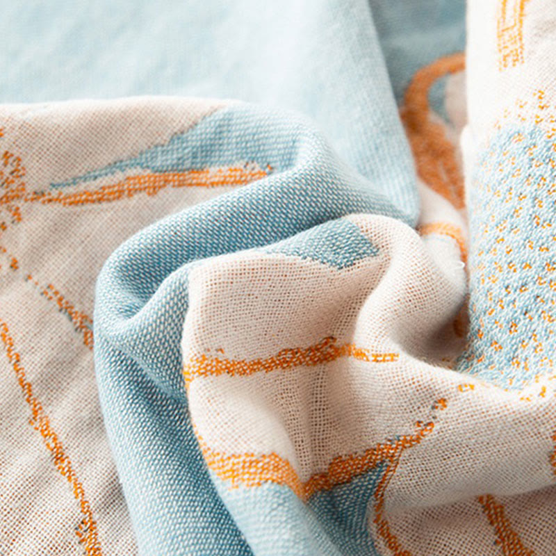 Trapunta reversibile in morbido cotone stampato con margherite