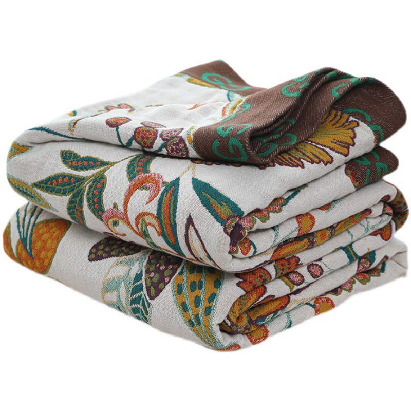 Morbida trapunta reversibile in cotone con motivo floreale di lusso. - image 11