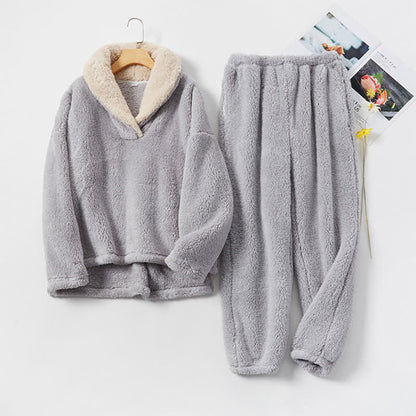 Completo invernale caldo con scollo a V Ownkoti