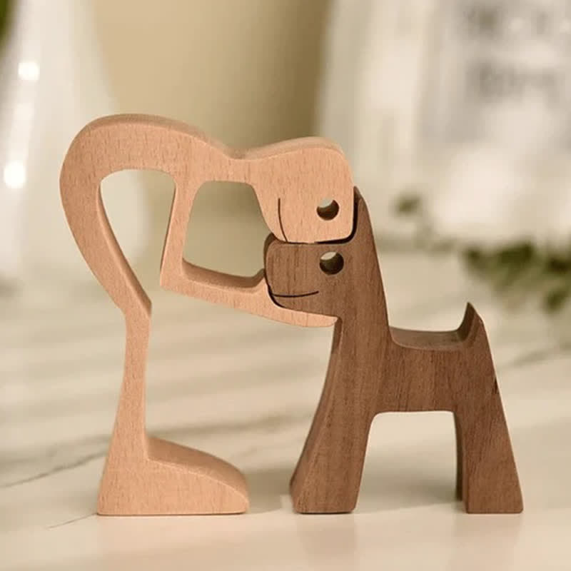 Decorazioni per la casa in legno fatte a mano di Ownkoti raffiguranti animali domestici