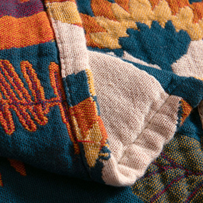 Cuscino reversibile in cotone Boho con motivo a uccelli di Ownkoti (2 pezzi)