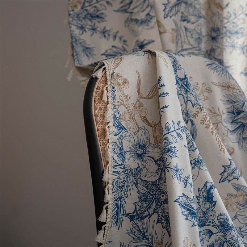 Tenda filtrante per luce Ownkoti Blue Flower Pine