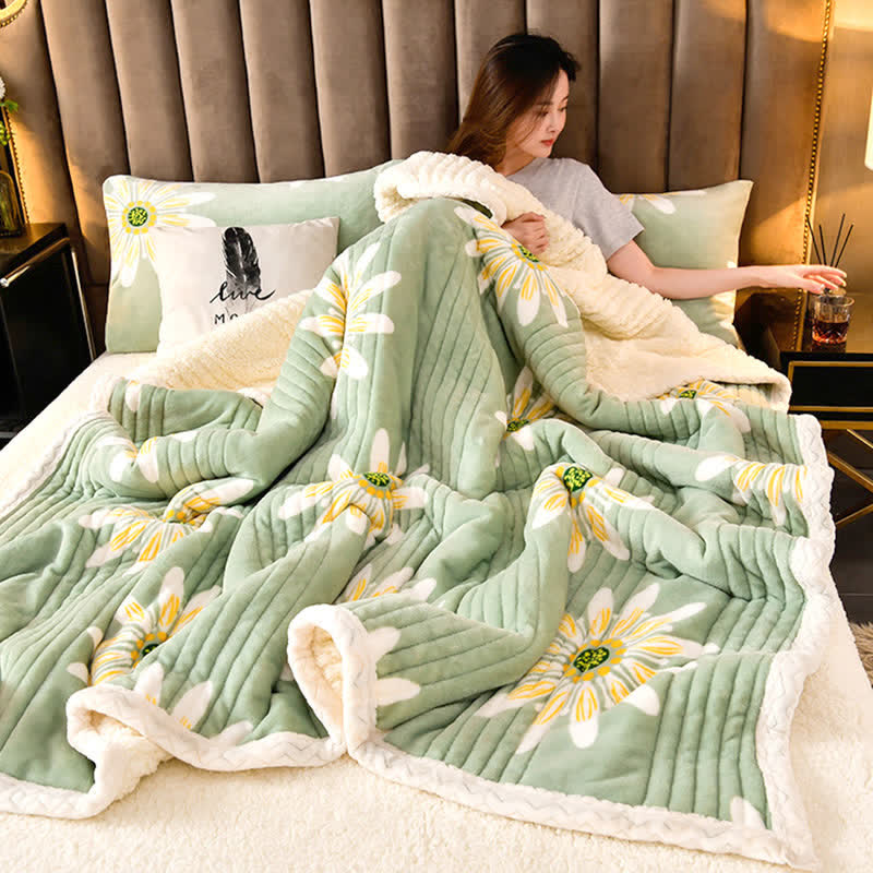 Coperta soffice e spessa a forma di fiore