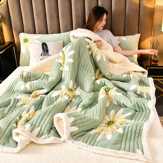 Coperta soffice e spessa a forma di fiore