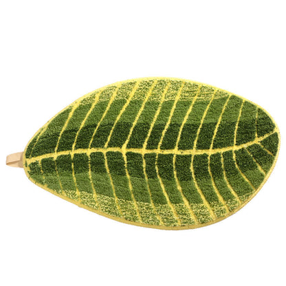 Tappeto morbido per porta Ownkoti Green Banana Leaf