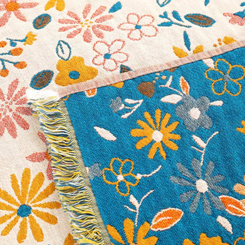 Copridivano con nappe di fiori da giardino Ownkoti