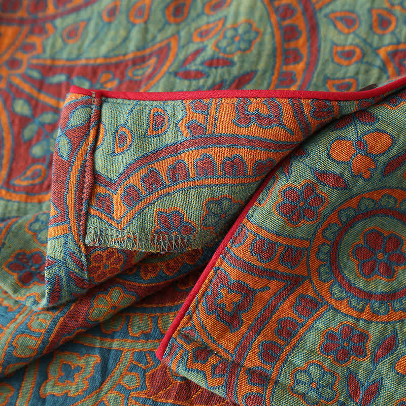 Completo da casa in cotone comodo in stile folk