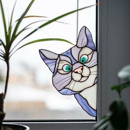 Decorazione per finestra acchiappasole a forma di gatto Ownkoti (acquistane uno e ricevine uno gratis)