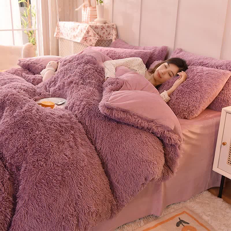 Set di biancheria da letto soffice, copripiumino e federa