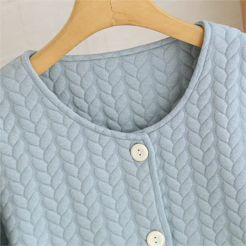 Pigiama semplice in cotone con scollo tondo