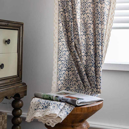 Tenda semi-oscurante con motivo Boho Blue di Ownkoti