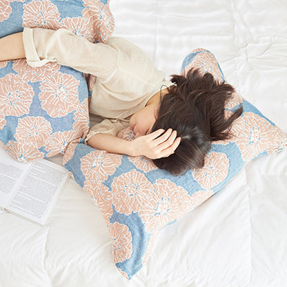 Cuscino decorativo in cotone con stampa floreale Ownkoti (2 pezzi)