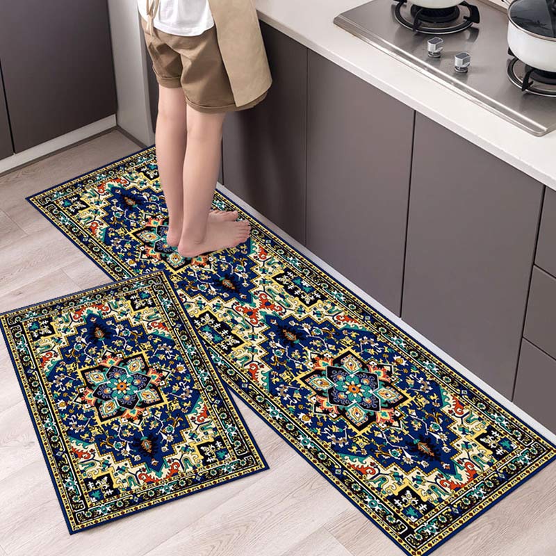 Set di tappeti da cucina con motivo retrò