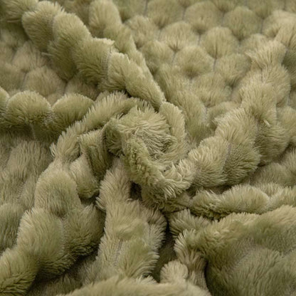 Coperta reversibile in velluto morbido tinta unita