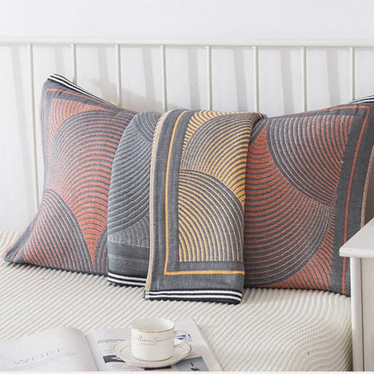 Cuscino asciugamano traspirante Ownkoti Circle Stripe (2 pezzi)