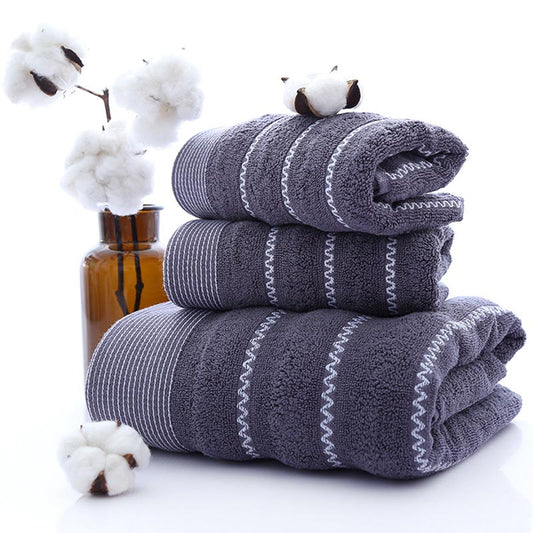 Set di asciugamani da bagno a righe Ownkoti