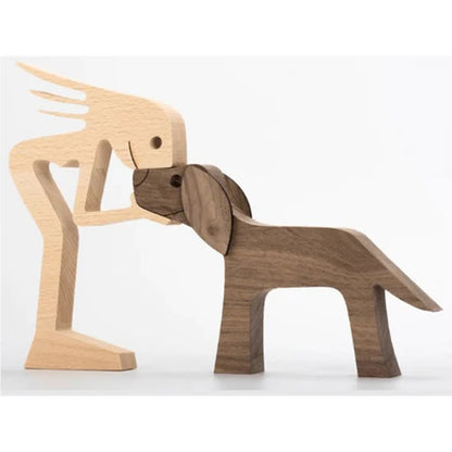 Decorazioni per la casa in legno fatte a mano di Ownkoti raffiguranti animali domestici