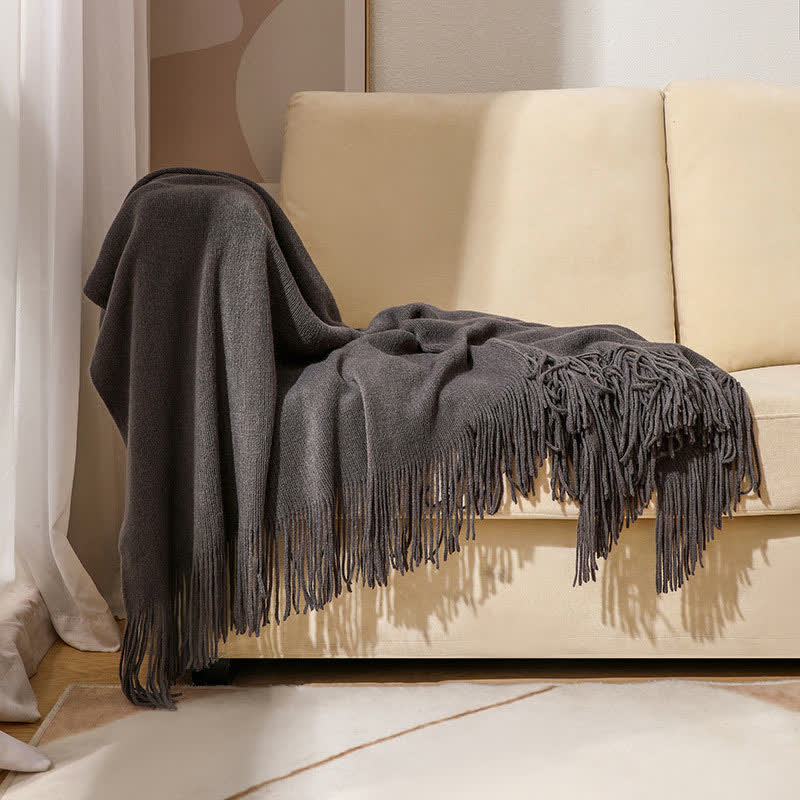 Coperta semplice con nappe in tinta unita