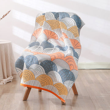 Asciugamano da bagno in cotone jacquard con stampa a conchiglia Ownkoti
