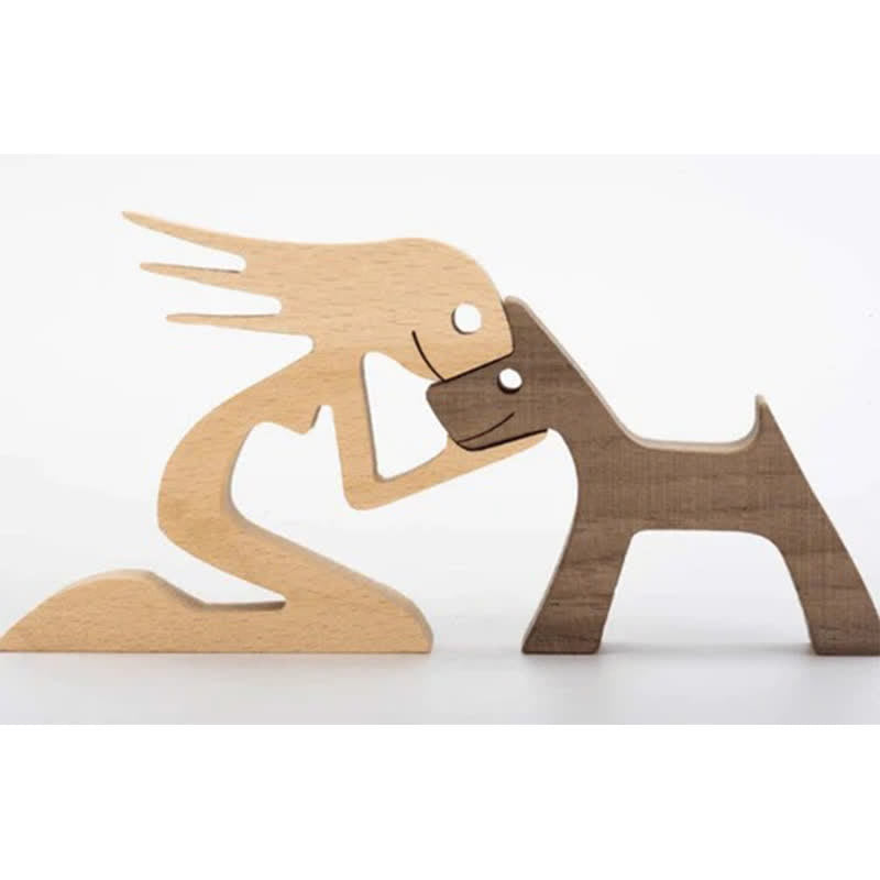 Decorazioni per la casa in legno fatte a mano di Ownkoti raffiguranti animali domestici