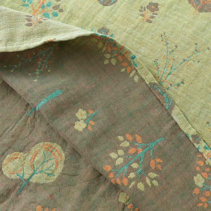Completo da casa in cotone jacquard Leaf Tree - image 10