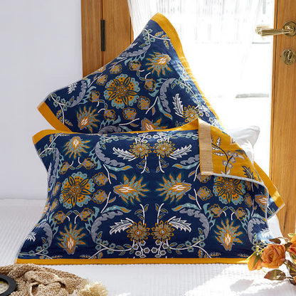 Cuscino asciugamano traspirante in cotone con grappoli di fiori (2 pezzi)