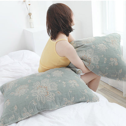 Cuscino in cotone con fiori Boho, a doppia faccia (2 pezzi)